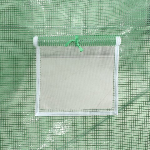 Szklarnia ze stalową ramą, zielona, 10 m², 5x2x2,3 m Szklarnia ze stalową ramą, zielona, 10 m², 5x2x2,3 m