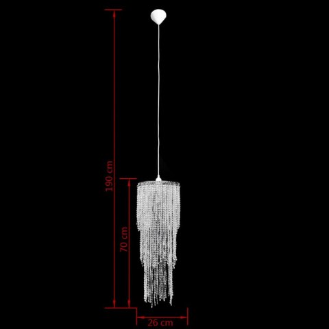 Kryształowa lampa wisząca z abażurem 26 x 70 cm Kryształowa lampa wisząca z abażurem 26 x 70 cm