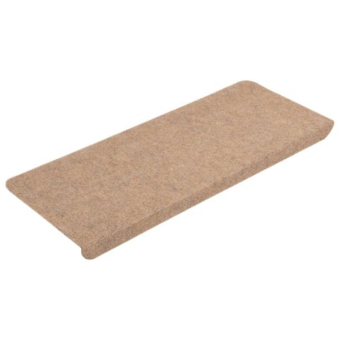 Samoprzylepne nakładki na schody, 15szt., 65x24,5x3,5cm, beżowe Samoprzylepne nakładki na schody, 15szt., 65x24,5x3,5cm, beżowe