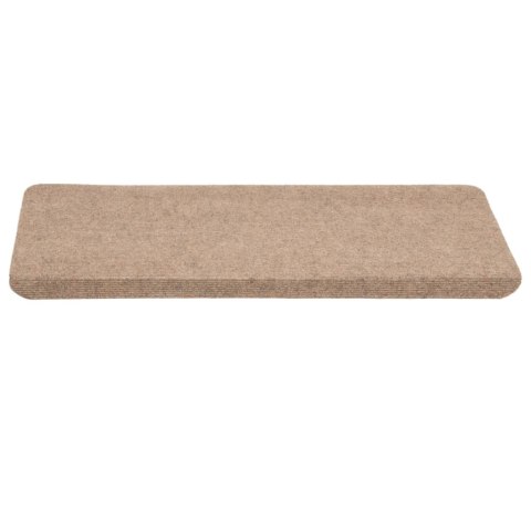 Samoprzylepne nakładki na schody, 15szt., 65x24,5x3,5cm, beżowe Samoprzylepne nakładki na schody, 15szt., 65x24,5x3,5cm, beżowe
