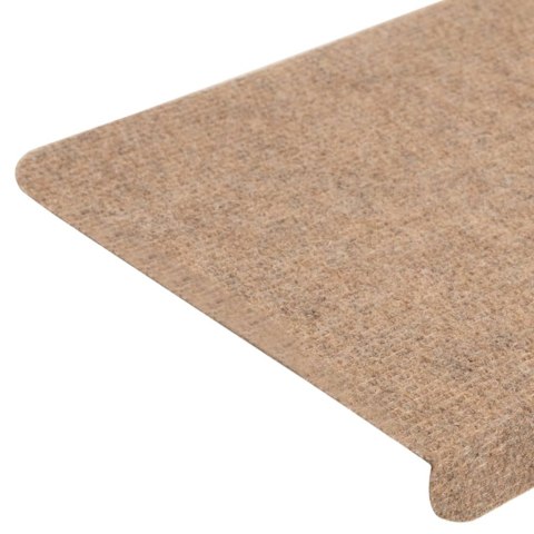 Samoprzylepne nakładki na schody, 15szt., 65x24,5x3,5cm, beżowe Samoprzylepne nakładki na schody, 15szt., 65x24,5x3,5cm, beżowe