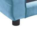 VidaXL Sofa dla psa, turkusowa, 72x45x30 cm, pluszowa