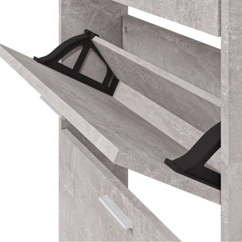 Szafa na buty, szarość betonu, 59x17x169 cm Szafa na buty, szarość betonu, 59x17x169 cm