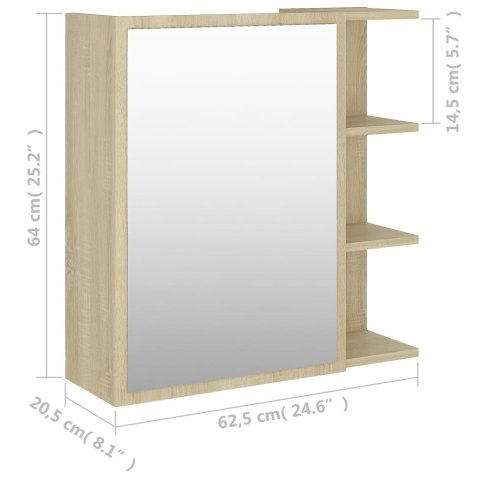 Szafka łazienkowa, dąb sonoma, 62,5x20,5x64 cm Szafka łazienkowa, dąb sonoma, 62,5x20,5x64 cm