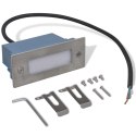  Wpuszczane lampki schodowe LED, 2 sztuki, 44x111x56 mm