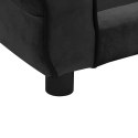 VidaXL Sofa dla psa, czarna, 72x45x30 cm, pluszowa