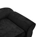 VidaXL Sofa dla psa, czarna, 72x45x30 cm, pluszowa