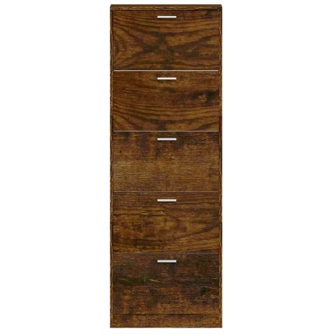Półka na buty, przydymiony dąb, 59x17x169 cm Półka na buty, przydymiony dąb, 59x17x169 cm