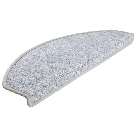 Nakładki na schody, 15 szt., 65 x 24 x 4 cm, jasnoszare Nakładki na schody, 15 szt., 65 x 24 x 4 cm, jasnoszare