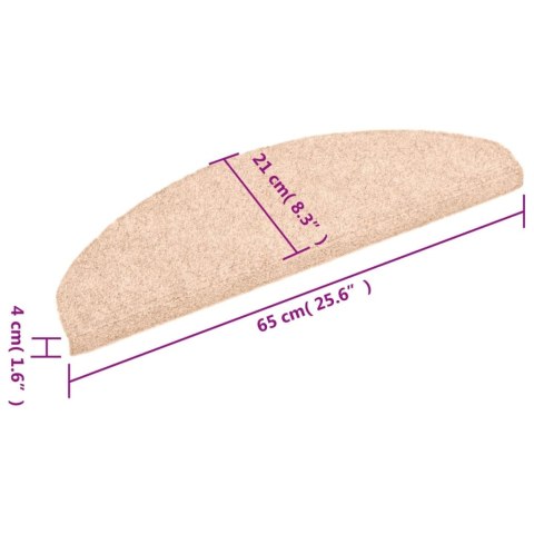 Samoprzylepne nakładki na schody, 15 szt., 65x21x4 cm, brązowe Samoprzylepne nakładki na schody, 15 szt., 65x21x4 cm, brązowe