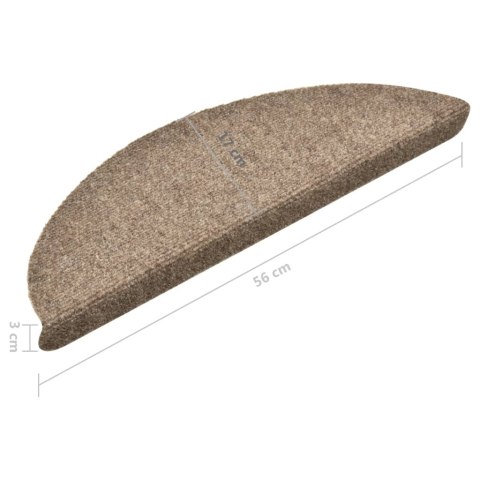 Samoprzylepne nakładki na schody, 15 szt., kremowe, 56x17x3 cm Samoprzylepne nakładki na schody, 15 szt., kremowe, 56x17x3 cm