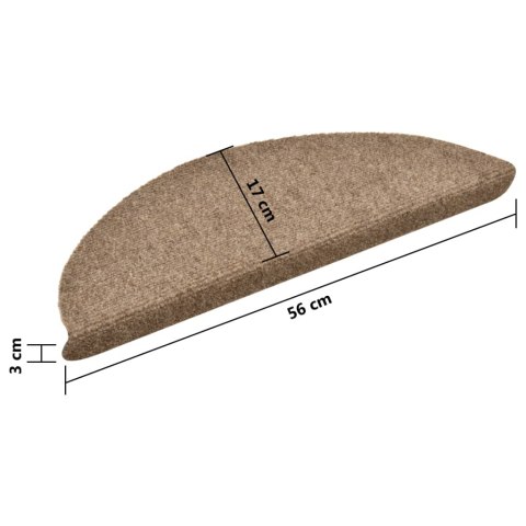 Samoprzylepne nakładki na schody, 5 szt., kremowe, 56x17x3 cm Samoprzylepne nakładki na schody, 5 szt., kremowe, 56x17x3 cm