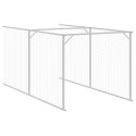 VidaXL Buda dla psa, z dachem, antracytowa, 117x813x123 cm, stal