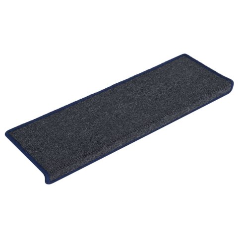 Nakładki na schody, 15 szt., 65x21x4 cm, szaro-niebieskie Nakładki na schody, 15 szt., 65x21x4 cm, szaro-niebieskie