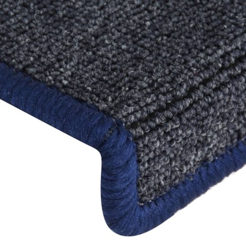 Nakładki na schody, 15 szt., 65x21x4 cm, szaro-niebieskie Nakładki na schody, 15 szt., 65x21x4 cm, szaro-niebieskie
