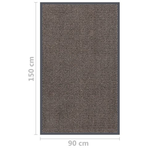 Wycieraczka tuftowana, 90x150 cm, ciemnobrązowa Wycieraczka tuftowana, 90x150 cm, ciemnobrązowa