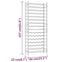 VidaXL Stojak na 96 butelek wina, złoty, metalowy