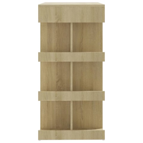 Stolik barowy z półkami, dąb sonoma, 100x50x101,5 cm, płyta Stolik barowy z półkami, dąb sonoma, 100x50x101,5 cm, płyta