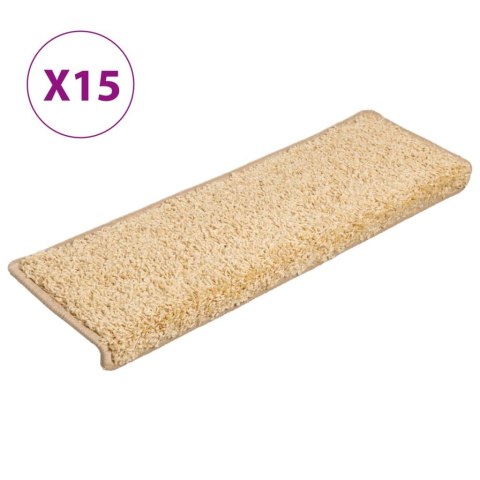 Nakładki na schody, 15 szt., 65x21x4 cm, brązowe Nakładki na schody, 15 szt., 65x21x4 cm, brązowe