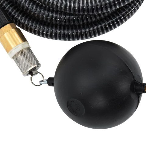 Wąż ssący z mosiężnymi złączami, czarny, 1,1" 25 m, PVC Wąż ssący z mosiężnymi złączami, czarny, 1,1" 25 m, PVC