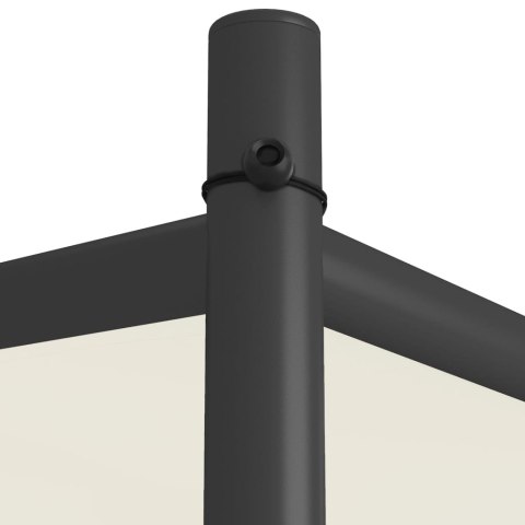 Altana, biała, 4x4 m, 180 g/m², tkanina i stal Altana, biała, 4x4 m, 180 g/m², tkanina i stal