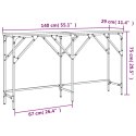 VidaXL Stolik konsolowy, dąb sonoma, 140x29x75 cm