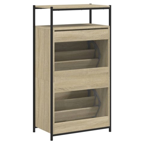 Szafka na buty, dąb sonoma, 60x34x112 cm Szafka na buty, dąb sonoma, 60x34x112 cm