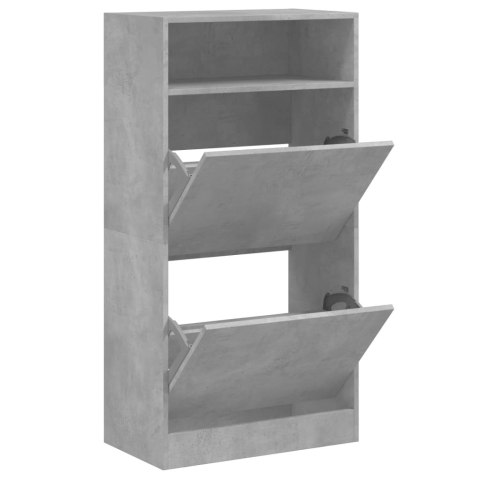 Szafka na buty, szarość betonu, 60x34x116 cm Szafka na buty, szarość betonu, 60x34x116 cm
