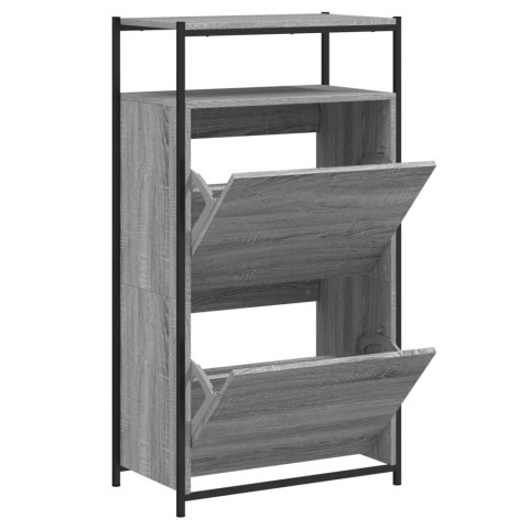 Szafka na buty, szary dąb sonoma, 60x34x112 cm Szafka na buty, szary dąb sonoma, 60x34x112 cm
