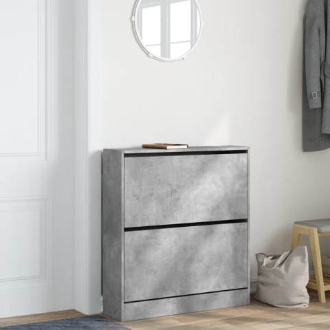 Szafka na buty, szarość betonu, 80x21x87,5 cm Szafka na buty, szarość betonu, 80x21x87,5 cm