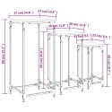 VidaXL Stoliki wsuwane jeden pod drugi, 3 szt., dąb sonoma
