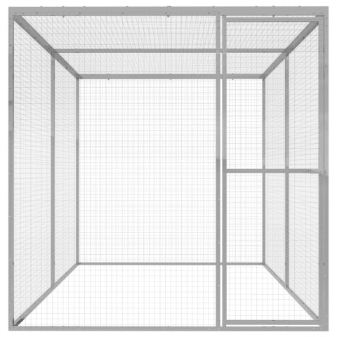 Klatka dla kota, 3 x 1,5 x 1,5 m, stal galwanizowana Klatka dla kota, 3 x 1,5 x 1,5 m, stal galwanizowana