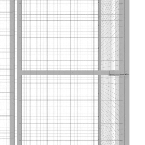 Klatka dla kota, 3 x 1,5 x 2,5 m, stal galwanizowana Klatka dla kota, 3 x 1,5 x 2,5 m, stal galwanizowana