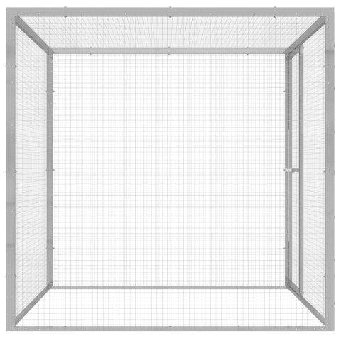 Klatka dla kota, 1,5 x 1,5 x 1,5 m, stal galwanizowana Klatka dla kota, 1,5 x 1,5 x 1,5 m, stal galwanizowana
