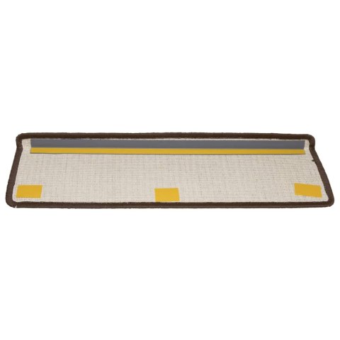 Nakładki na schody, 15 szt., 65x21x4 cm, brązowe Nakładki na schody, 15 szt., 65x21x4 cm, brązowe