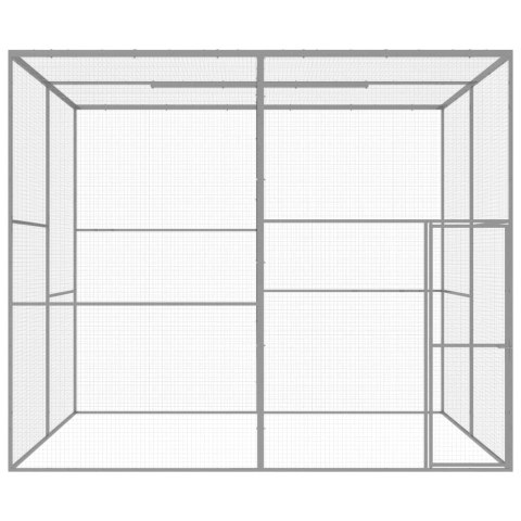 Klatka dla kota, 3 x 3 x 2,5 m, stal galwanizowana Klatka dla kota, 3 x 3 x 2,5 m, stal galwanizowana