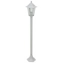 VidaXL Lampy ogrodowe, 110 cm, E27, aluminium, 6 szt., białe