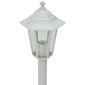 VidaXL Lampy ogrodowe, 110 cm, E27, aluminium, 6 szt., białe