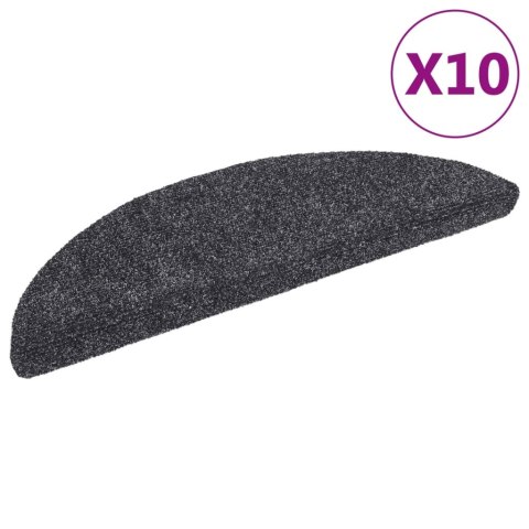 Samoprzylepne nakładki na schody, 10 szt., szare, 56x17x3 cm Samoprzylepne nakładki na schody, 10 szt., szare, 56x17x3 cm