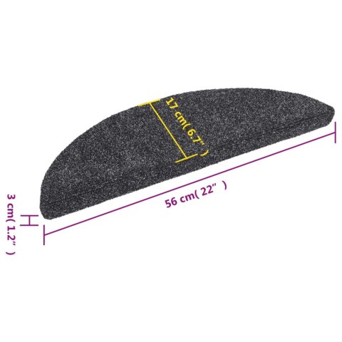 Samoprzylepne nakładki na schody, 10 szt., szare, 56x17x3 cm Samoprzylepne nakładki na schody, 10 szt., szare, 56x17x3 cm