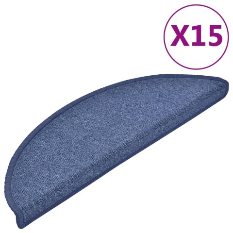 Nakładki na schody, 15 szt., 56 x 17 x 3 cm, niebieskie Nakładki na schody, 15 szt., 56 x 17 x 3 cm, niebieskie
