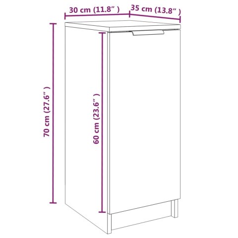 Szafka na buty, biała, 30x35x70 cm, materiał drewnopochodny Szafka na buty, biała, 30x35x70 cm, materiał drewnopochodny