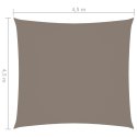 VidaXL Kwadratowy żagiel ogrodowy, tkanina Oxford, 4,5x4,5 m, taupe