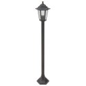 VidaXL Lampy ogrodowe, 110 cm, E27, aluminium, 6 szt., brązowe