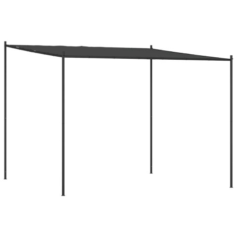 Altana, antracytowa, 3x3 m, 180 g/m², tkanina i stal Altana, antracytowa, 3x3 m, 180 g/m², tkanina i stal
