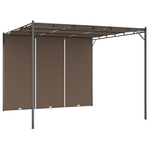 Altana ogrodowa z zasłoną, 3 x 3 x 2,25 m, kolor taupe Altana ogrodowa z zasłoną, 3 x 3 x 2,25 m, kolor taupe