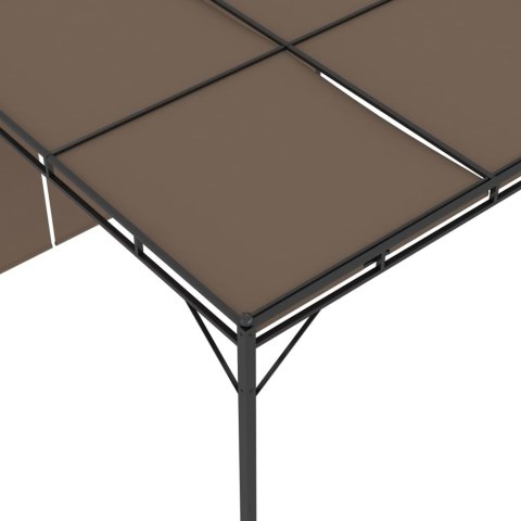 Altana ogrodowa z zasłoną, 3 x 3 x 2,25 m, kolor taupe Altana ogrodowa z zasłoną, 3 x 3 x 2,25 m, kolor taupe