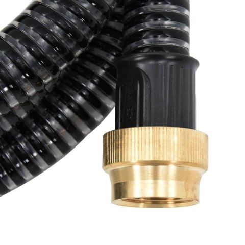 Wąż ssący z mosiężnymi złączami, czarny, 1,1" 15 m, PVC Wąż ssący z mosiężnymi złączami, czarny, 1,1" 15 m, PVC