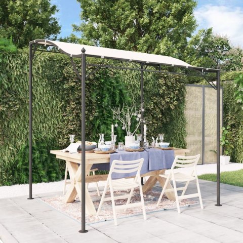 Zadaszenie, kremowe, 2x2,3 m, 180 g/m², tkanina i stal Zadaszenie, kremowe, 2x2,3 m, 180 g/m², tkanina i stal
