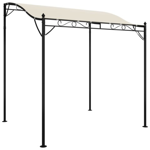 Zadaszenie, kremowe, 2x2,3 m, 180 g/m², tkanina i stal Zadaszenie, kremowe, 2x2,3 m, 180 g/m², tkanina i stal
